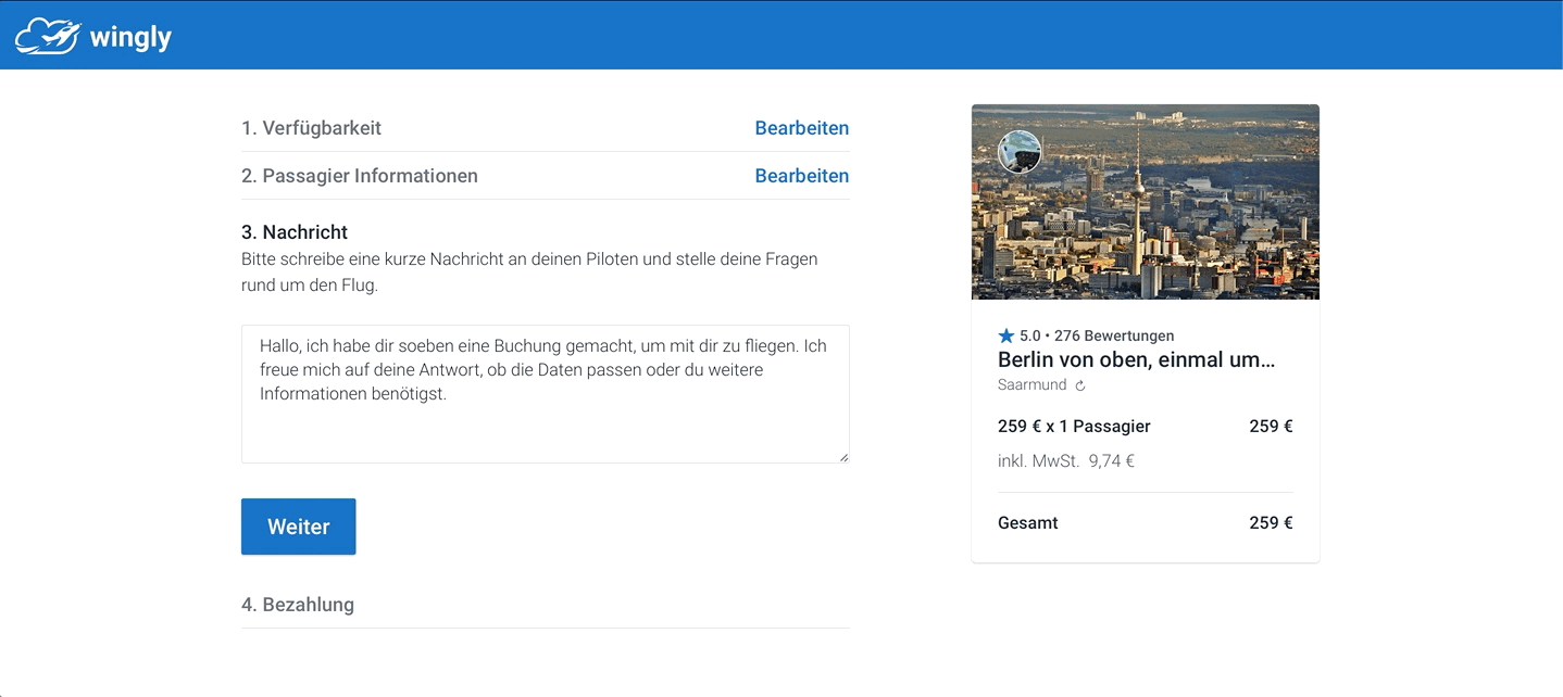 Was braucht man um einen flug zu buchen